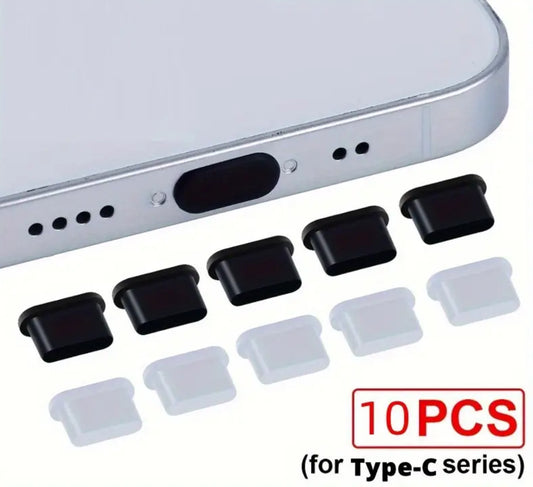 Lot de 10 Bouchons Anti-Poussière en Silicone
